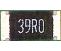 1206  39 Ом 0.25Вт, 1% металлоплёночный резистор (MF)  A02495