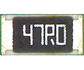 1206  47 Ом 0.25Вт, 1% металлоплёночный резистор (MF)  A02497
