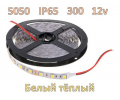 SMD 5050-300-12 IP65 840Lm Белый теплый (двухслойная) Светодиодная лента влагозащищенная