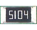 1206   5.1МОм 0.25Вт, 1% металлоплёночный резистор (MF)  A02618