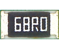 1206  68 Ом 0.25Вт, 1% металлоплёночный резистор (MF)  A02501