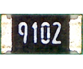1206  91кОм 0.25Вт, 1% металлоплёночный резистор (MF)  A02576