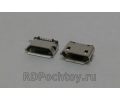 micro USB гнездо, 5 pin, MK5P, 90deg SMD T/R