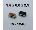 3.8x6.0x2.5 мм, TS-1246, тактовая кнопка