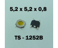 5.2x5.2x0.8 мм, TS-1252B, тактовая кнопка
