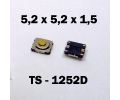 5.2x5.2x1.5 мм, TS-1252D, тактовая кнопка
