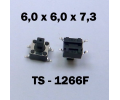 6.0x6.0x7.3 мм, TS-1266F, тактовая кнопка