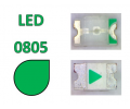 0805 LED зелёный 3.2-3.6V 400mcd