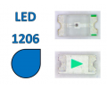 1206 LED синий 2.8-3.0V 460-470nm 100mcd