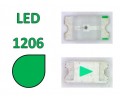 1206 LED зелёный 3.2-3.6V 400mcd