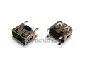 USB гнездо на плату, 4 pin, USBA-1JS