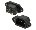 Розетка сетевая 10А 250В на корпус AC-016