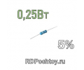 0.25Вт 620 Ом 5% углеродистый резистор (CF)  E03936