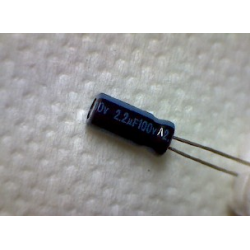 2.2mF 100v  5х11мм конденсатор электролитический