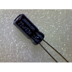 22mF  63v (05x11) электролитический конденсатор