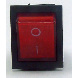 KCD4-202N, 1кл. 6конт/2груп, красный OFF-ON, (16A 250VAC) переключатель с подсветкой