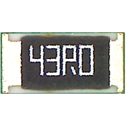 1206  43 Ом 0.25Вт, 1% резистор