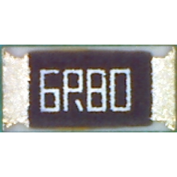 1206   6.8 Ом 0.25Вт, 1% резистор