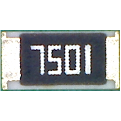 1206   7.5кОм 0.25Вт, 1% резистор