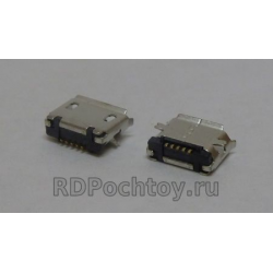 micro USB гнездо, 5 pin, MK5P, 90deg SMD T/R