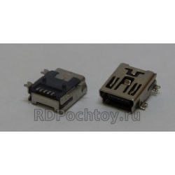 mini USB гнездо, 5 pin SMD, тип A, U144-0355