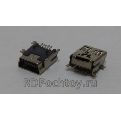 mini USB гнездо, 5 pin SMD, тип B, U144-0355