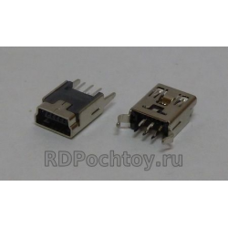 mini USB гнездо, 5 pin, 180гр. US01-374