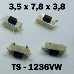 3.5x7.8x3.8 мм, TS-1236VW, тактовая кнопка