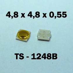 4.8x4.8x0.55 мм, TS-1248B, тактовая кнопка