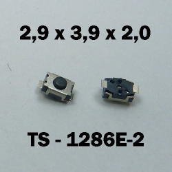 2.9x3.9x2.0 мм, TS-1286E-2, тактовая кнопка