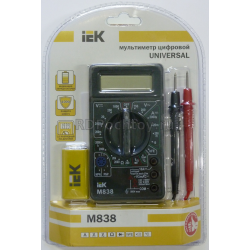 M838 IEK Universal Мультиметр цифровой TMD-2S-838