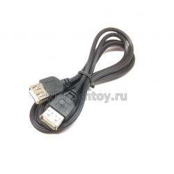 Шнур USB AF/AF  1м черный