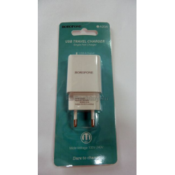 СЗУ Borofone BA20A USB адаптер 1x5V 2.1A белый