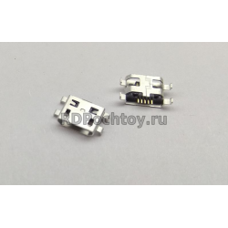 micro USB гнездо, 5PIN/F-2 90deg SMD (краб)