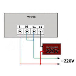 Терморегулятор W3230 110-220ADC
