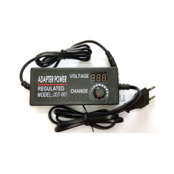 Блок питания 220V -  3-12V 5A универсальный с вольтметром LP397