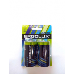 Батарейка Ergolux LR20 D алкалиновая