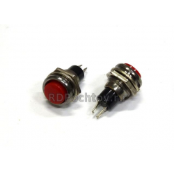Кнопка DS-216 OFF-(ON), 250В 1А d10,2 красная без фиксации