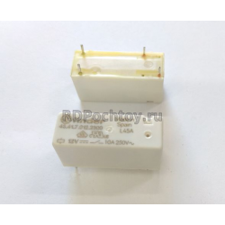 Реле 434170122300  12VDC, 10A 250VAC Finder выводы с шагом 5мм