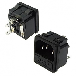 Разъём питающей сети IEC 60320 (AC-003) с предохранителем
