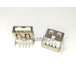 USB гнездо на плату u11, 14мм, тип А, US01-127 тип-2