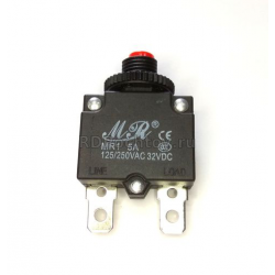 Выключатель перегрузки тока MR1  5А 250V (2с) красный
