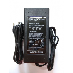 Блок питания 220V - 42V 2A  LP-222 (9mm 3pin для гироскутера)