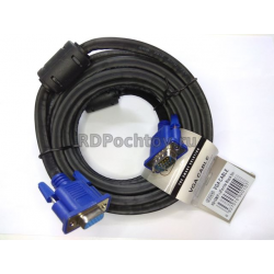 Шнур VGA (15M/15F)  5м 2 фильтра TV-COM QCG342AD-05M