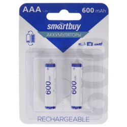 Аккумулятор Smartbuy  600mAh 1.2v AAA R03 Ni-Mg 2BL