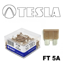 Предохранитель Tesla FT  5A 32V (стандарт) автомобильный ножевого типа