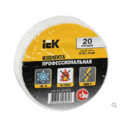 Изолента IEK 0.18*19мм х 20м Белая UIZ-20-10-K01