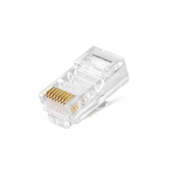 RJ-45 (RJ45) штекер, 8P8C, вилка сетевая 3мкд Ripo 003-400033