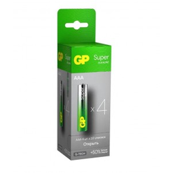 Батарейка GP Super G-tech LR03/286/24A AAA 1.5V SP4 алкалиновая