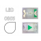 0805 LED белый 3.2-3.6V 450-600mcd 6500K